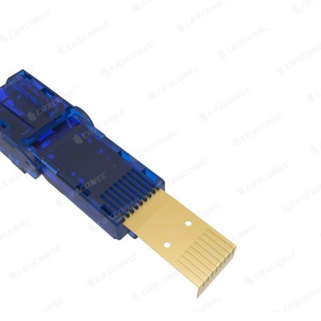 פלאג UTP ניתן לסיבוב Cat.6 בצבע כחול, חיבור כלי ללא צורך בכלי